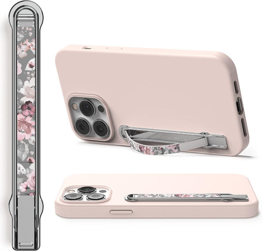 SleekGrip Premium: Swappable Phone Stand & Phone Grip - Ultra Thin Convertible Grip Holder Fits Most iPhone and Android Cases, Phone Strap Compatible with Wireless Chargers and Car Mounts