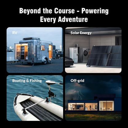 48V 100Ah Lithium Battery for Golf Cart, Built-in Bluetooth & 200A BMS & Mobile Monitor, 48Volt 15000+ Deep Cycles LiFePO4 Lithium Batterys, Range of 60 Miles 600A Peak Current for Golf Cart