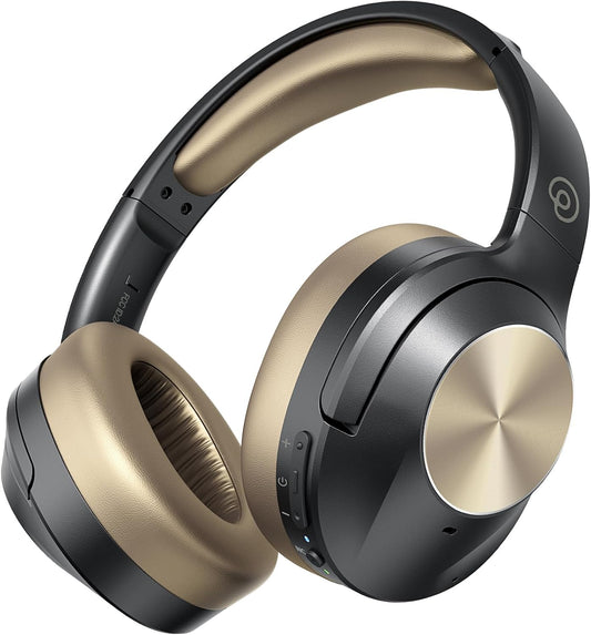 Upgrade Pro‑Level Hybrid Active Noise Cancelling Headphones with HD Sound, Wireless Bluetooth Headphones Over The Ear Unequaled Comfort, Vivid Deep Bass, for Home Office Travel Birthday Gift