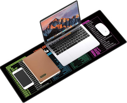 Galdas Gaming Mouse Pad XXL XL Large Long Extended Big Mousepad Non-Slip Rubber Keyboard Mouse Pad with Stitched Edges for Laptop Home Office (31.5x11.8x0.08 Inch) -Notes