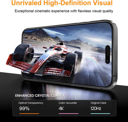 OneFish Full Edge Tempered Glass Screen Protector for iPhone 11 Pro/XS/X 5.8 inch 2 Pack Edge Reinforcement, Self-Aligning Installation, Case Friendly HD Screen Protectors