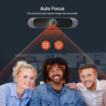 DEPSTECH 4K Webcam, DW49 HD 8MP Equipped with Sony Sensor Autofocus Webcam with Microphone, Privacy Cover, Plug Play USB Computer Web Camera for Pro Streaming/Online Teaching/Video Calling/Zoom/Skype