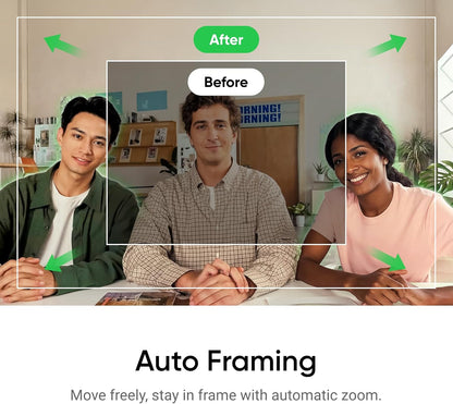 Insta360 Link 2C - 4K Webcam for PC/Mac, 1/2" Sensor, Auto Framing, HDR, AI Noise-Canceling Mic, Gesture Control for Streaming, Video Calls, Gaming, Works with Zoom, Teams, Twitch & More