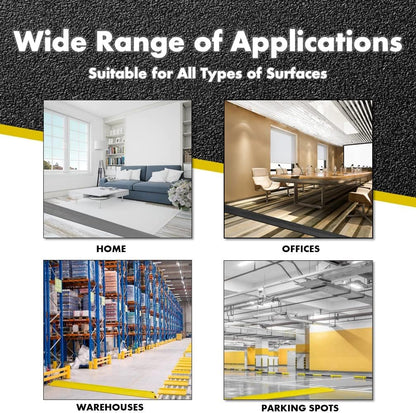 Kable Kontrol Drop Over Floor Cord Cover – 36” Inch Long 1 Channel Cable or Wire Protector – 100 Pcs Bulk Pack - Rubber Ramp for Indoor and Outdoor Use – Black