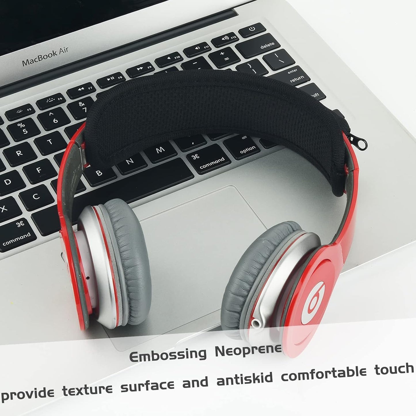 TXEsign Universal Replacement Headband Cushion Pad Cover Protector Compatible with ATH M50X, QC 35i/35ii, QC25, Solo 2/Solo 3, Studio 2/3 Headphones (Black)