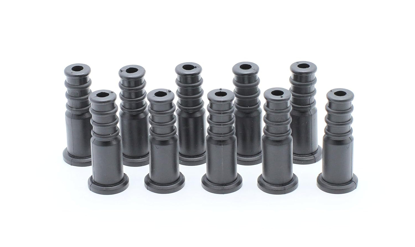 THE CIMPLE CO Coaxial Cable Weather Boot - RG6 Connectors RG59 Ends Coaxial Boots - Weatherproof (Black) - Pack of 100