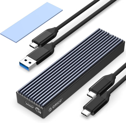 ORICO M.2 NVMe/SATA SSD Enclosure - USB 3.1 Gen 2 (10 Gbps) Support UASP for M.2 NVMe/SSD Size 2230/2242/2260/2280
