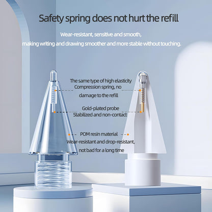 Replacement Pencil Tips for Apple Pencil Pro, Fine Point Metal Tip for Apple Pencil 2nd Generation and 1st Generation/Apple Pencil USB-C Wear-Resistant & Precise Control ipencil Tips Sets with Case