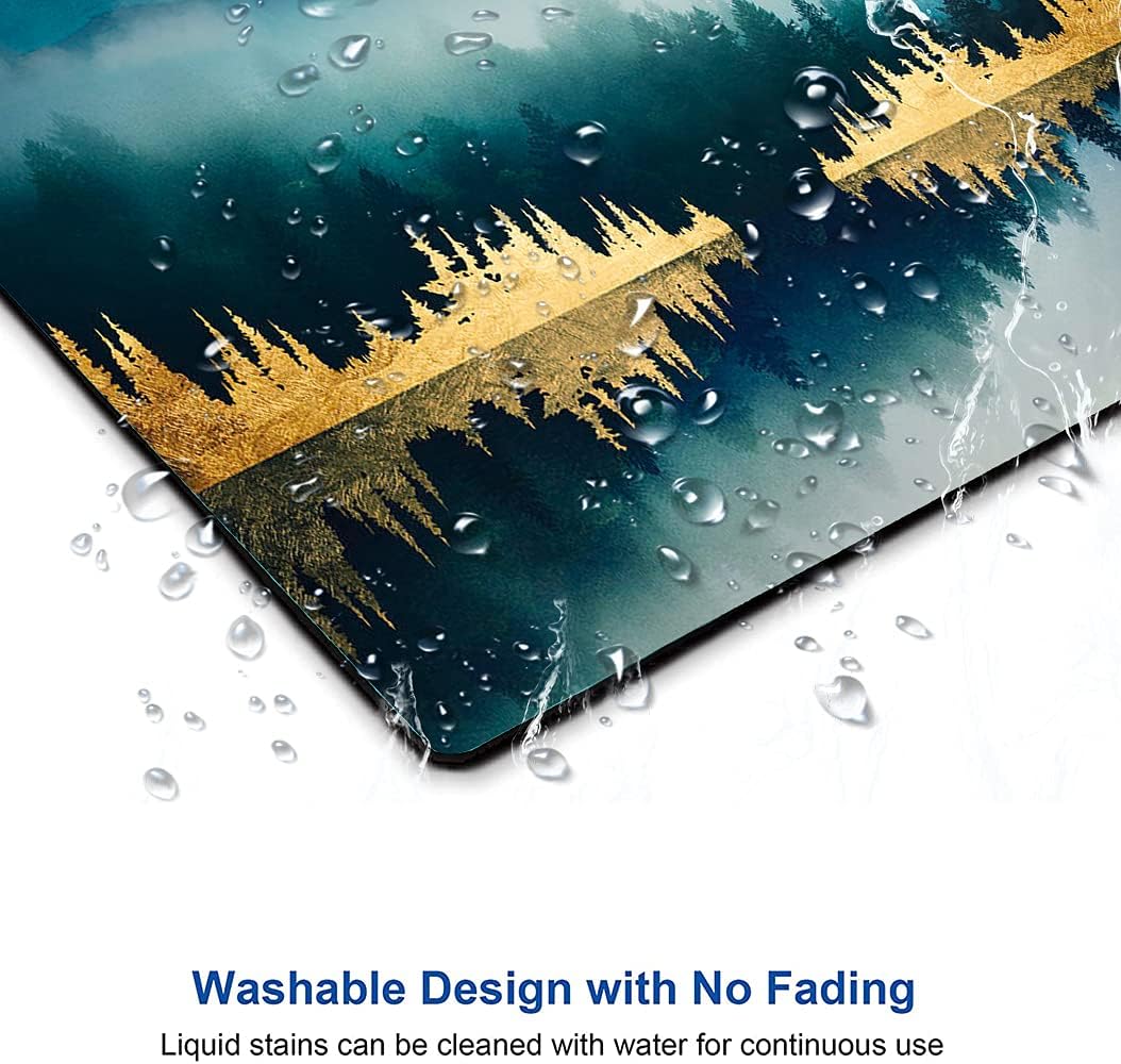 Mountains Landscape Mouse Mat, Waterproof Non Slip Rubber Base Mouse Pad for Office Laptop, 9.5"x7.9"x0.12" Inch