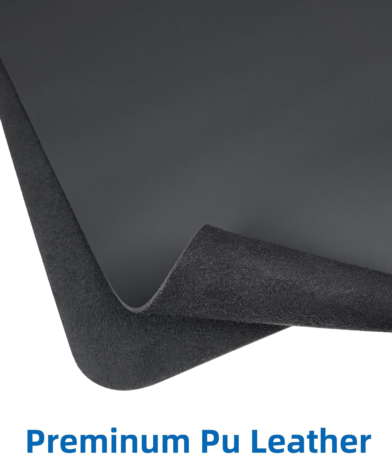Leather Desk Pad Blotter,Mouse Pad,Office Desk Mat, Non-Slip PU Leather Desk mat,Large Desk mat,Waterproof Keyboard mat for Office/Home/Decor (Black,31.5" x 15.7")