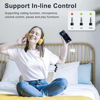 USB C to 3.5mm Jack Headphone Adapter with Charger OTG Cable Adapter, Type C to Aux Audio Earphones Splitter for Samsung Galaxy S22 Ultra S21 S20 i-Pad Pro Air Pixel 4 Laptops