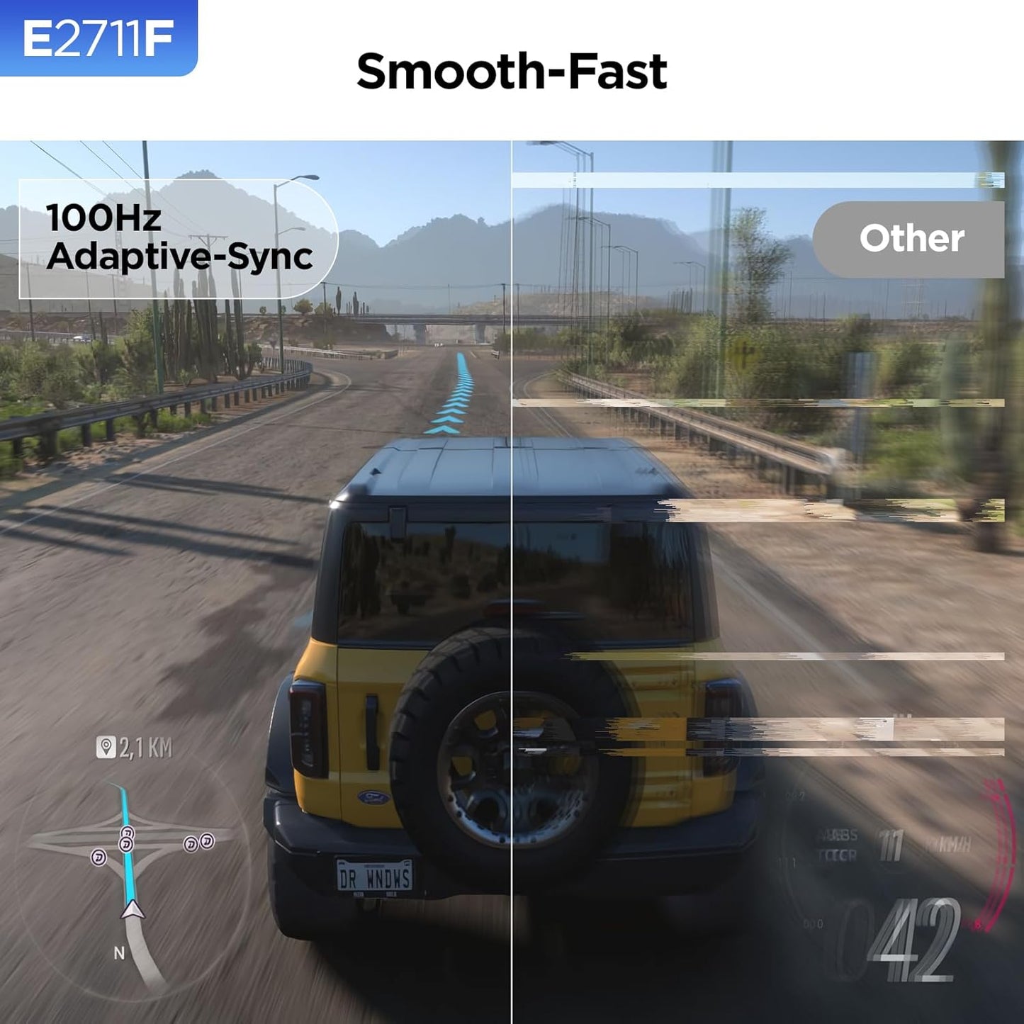 KOORUI 27 Inch Monitor, Full HD 1080P 100Hz Computer Monitor, IPS Display, HDMI, VGA, 4ms Response Time, 100 x 100 mm VESA Mountable, Frameless, Ergonomic Tilt, Black