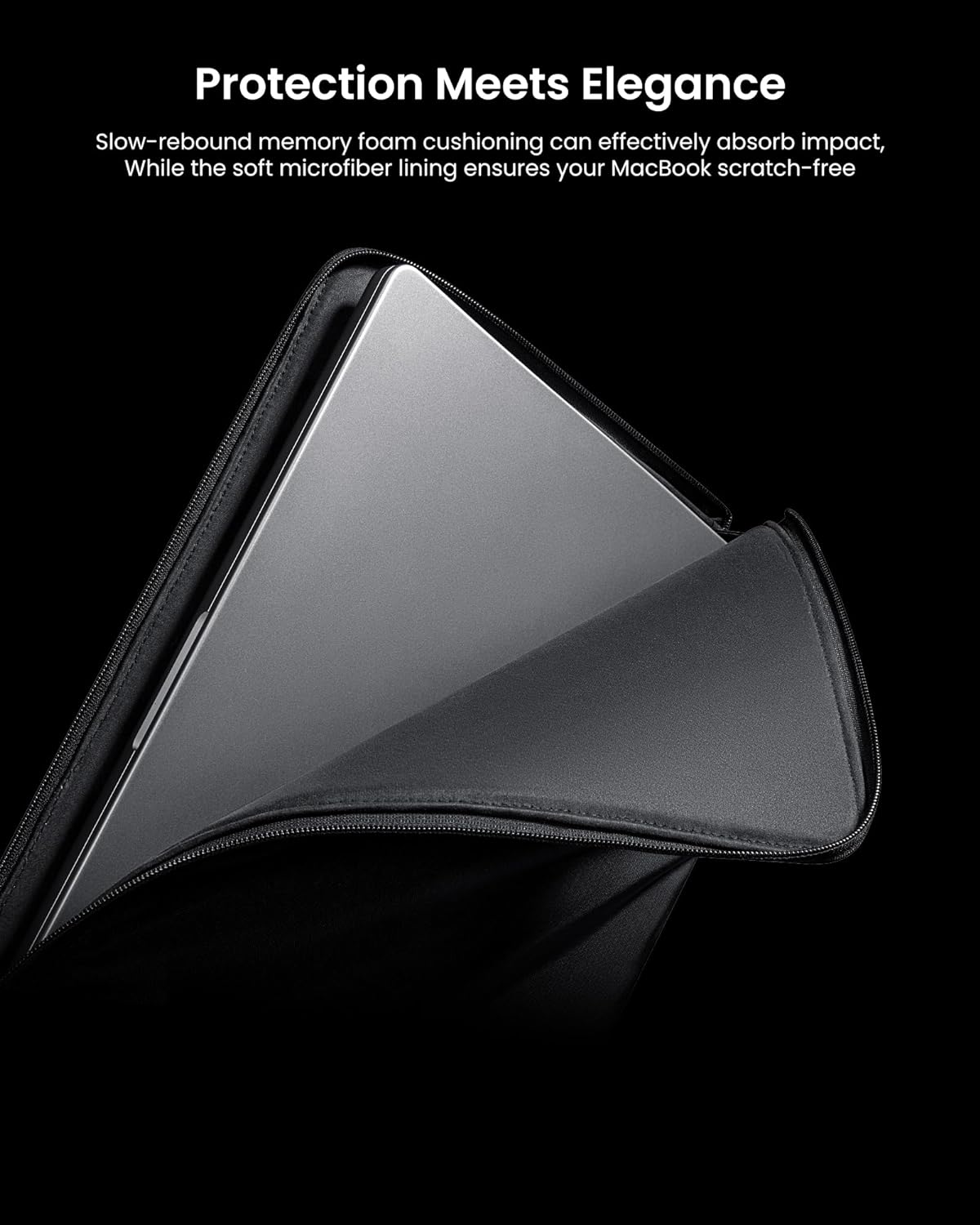 tomtoc Voyage-A10 Slim Laptop Sleeve for 16-inch MacBook Pro M4/M3/M2/M1 Pro/Max A3403 A3186 A2991 A2780 A2485 2024, Water-Resistant Protective Laptop Case for Dell XPS 16 Laptop, Minimalist Design