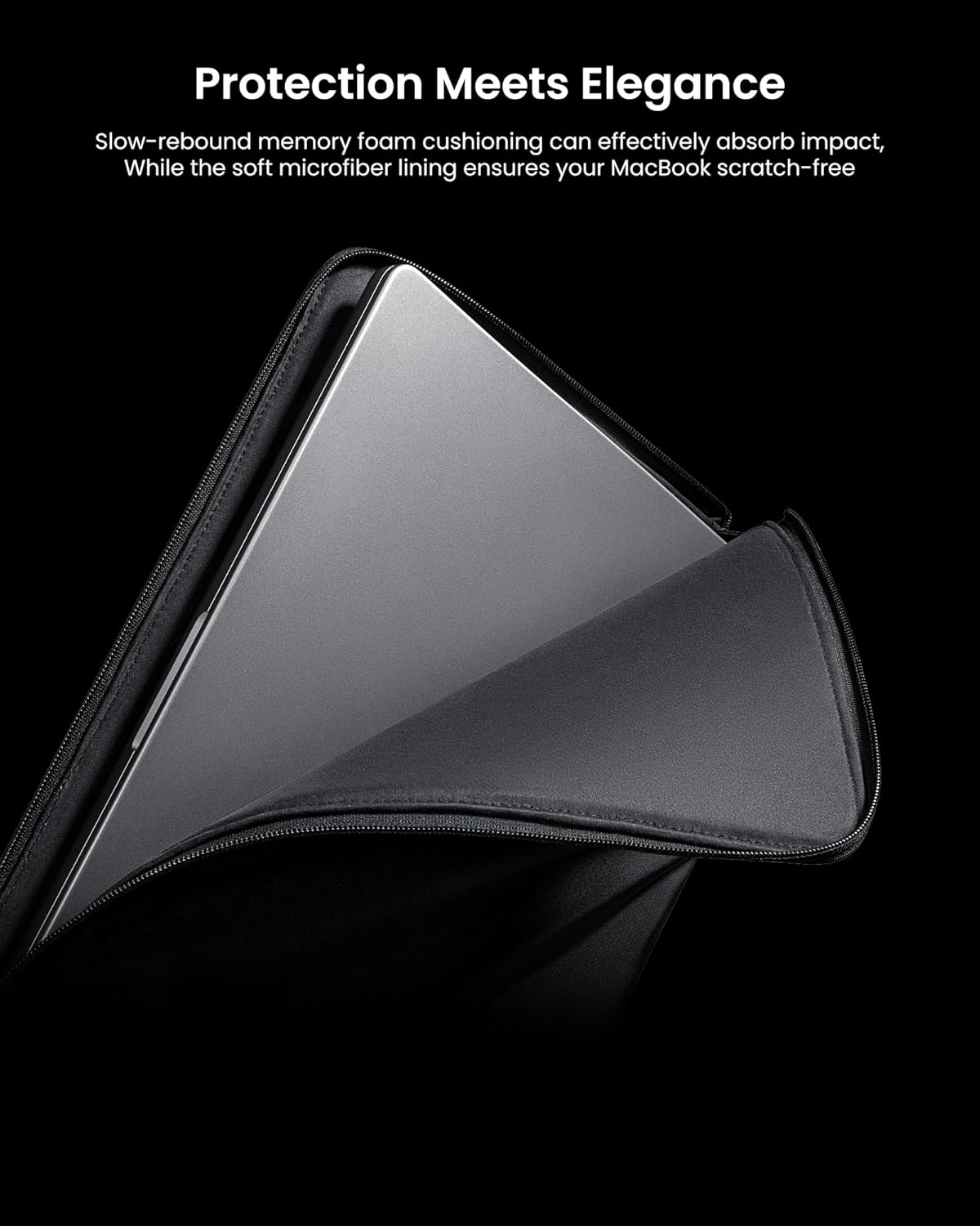 tomtoc Voyage-A10 Slim Laptop Sleeve for 15-inch MacBook Air M4/A3241 2025, M3/A3114 2024, M2/A2491 2023, Water-Resistant Case Bag for 15-inch Surface Laptop 7th(Copilot+ PC)/6/5/4, Minimalist Design