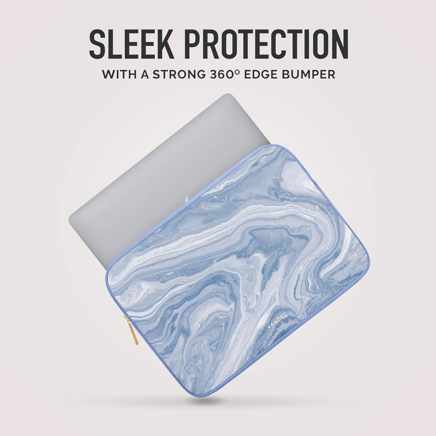 Vandel MacBook Air 13 inch Laptop Sleeve, Fits 13-13.3 inch Laptops: Neoprene MacBook Air & Pro Case, Chromebook, HP Soft Cover | Thin Computer Carrying Bag, Blue Mac (M1 & M2) Pouch