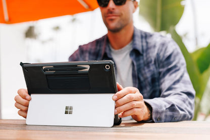 URBAN ARMOR GEAR UAG Designed for Microsoft Surface Pro 1st Edition 12" Case - Rugged Protective Cover with Built-in Handstrap & Pen Holder Military Grade Drop Proof, Scout Black