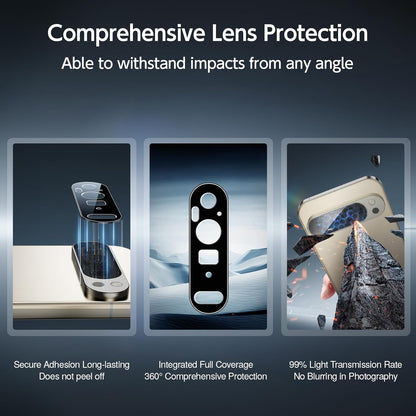 SMARTDEVIL [3+1 Pack Screen Protector For Google Pixel 9 Pro XL With Camera Lens Protector, FingerPrint Reader Compatible, Clear 9H Tempered Glass Film, Fast & Easy Installation, Alignment Frame