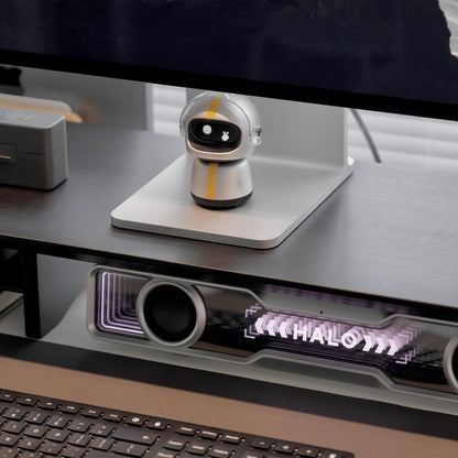 Bamboo Dual Monitor Stand Riser Black, 2-Tier Desk Monitor Riser for 2 Monitors, Supports for PC Computer Monitor, Printer, Heavy TV Riser up to 300 lbs