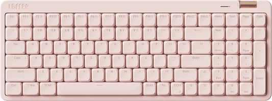 Flow Lite 100 Keys Low Profile Mechanical Keyboard, Swappable Rechargeable Wireless Keyboard with 2.4G Receiver, Bluetooth and Wired Connection for Windows, Mac/Specter Linear Switches (Flamingo)