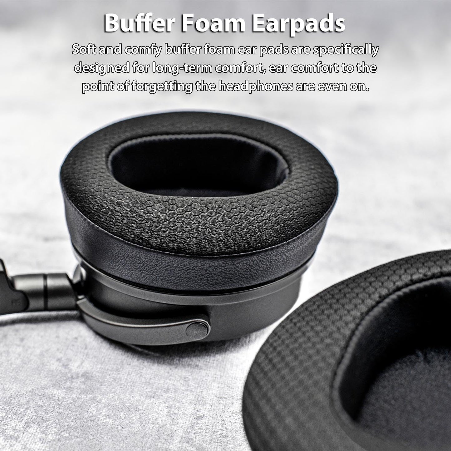 TRANSTEK Replacement Earpads Compatible with Audeze Maxwell Headphones, Maxwell Replacement Ear Cushion, Thickness and Noise Isolation Foam (Cooling Gel Mesh)