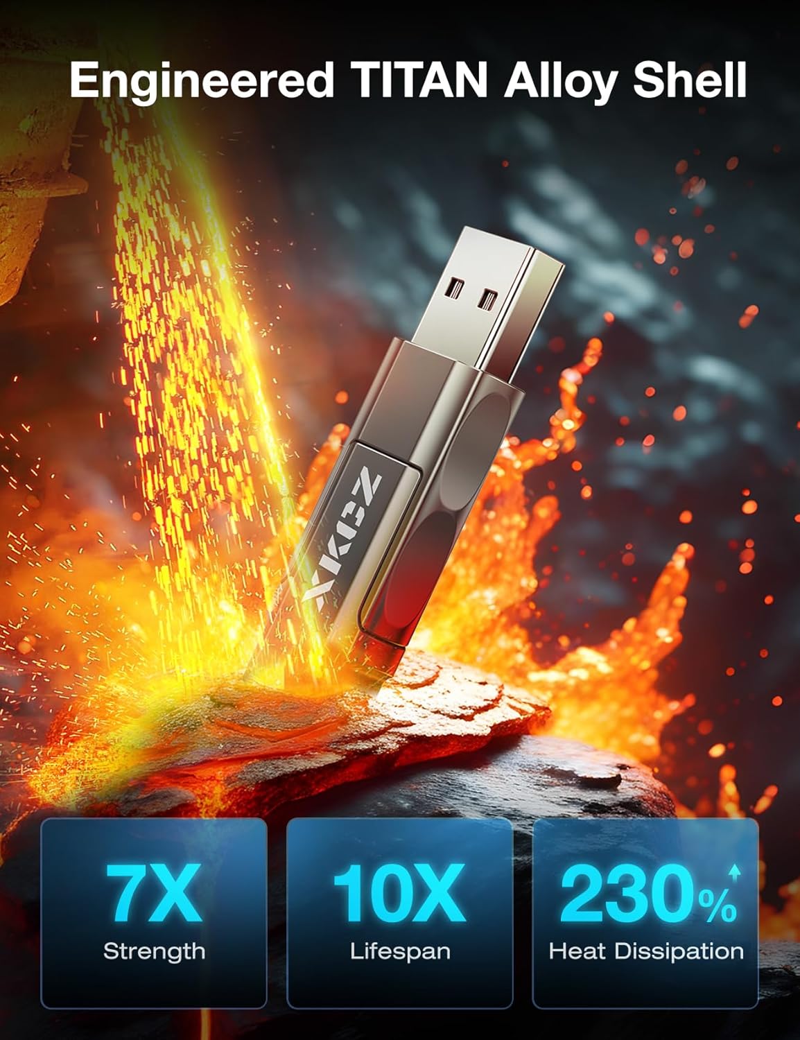 4 in 1 USB C Cable with Wattage Display, 240W Flat Nylon Braided Multi Charge Cable with Data Sync, USB C Charging Cord Combo Type C/USB A/L Port for iPhone/iPad/Samsung/Laptop, 3FT