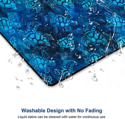 Mouse Pad, Animal Mouse Pad Custom Design, Square Waterproof Mouse Pad Non-Slip Rubber Base MousePads for Office Laptop, 9.5"x7.9"x0.12" Inch(Sea Turtle)