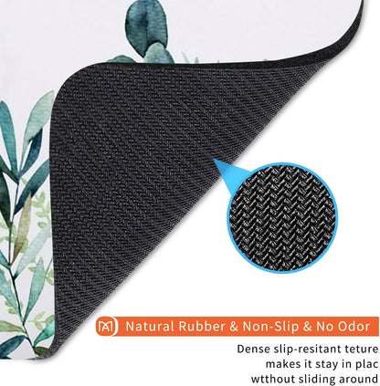 Square Mouse Pad Green Grass, Personalized Premium-Textured Custom Mouse Mat Design, Washable Mousepad Cloth, Non-Slip Rubber Base Computer Mouse Pads for Wireless Mouse