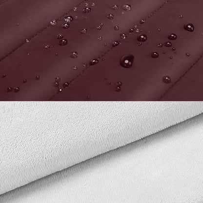 MOSISO 15-15.6 inch Laptop Case, 16 inch Puffy Laptop Sleeve Compatible with MacBook Pro 16, HP Dell ASUS Acer Toshiba Lenovo Notebook Computer, Polyester Horizontal Bag with Small Case, Wine Red