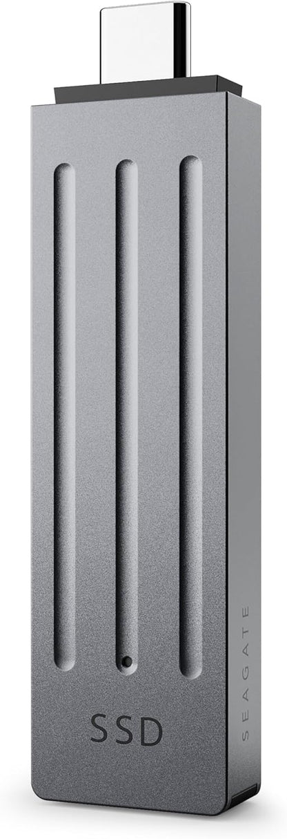 Seagate Ultra Compact 1TB, Portable SSD, 1000MB/s, USB-C, USB 3.2 Gen2, IP54 Water Dust and 3m Drop Resistant, Windows/Mac/iPhone/iPad/Android Phone/Tablet/PS4/PS5/Xbox Compatibility (STMX1000400)