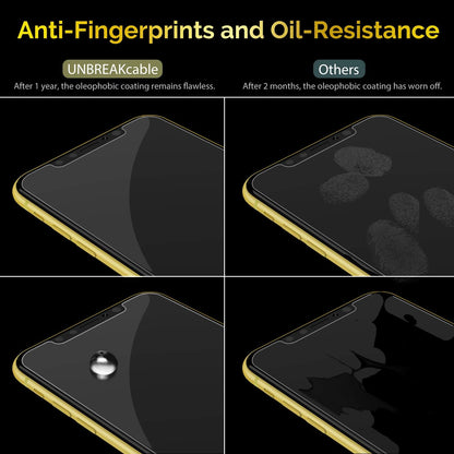 UNBREAKcable Shatterproof Screen Protector for iPhone 11/ iPhone XR [3-Pack] [Easy Installation Frame] 9H Hardness][99.99% HD Clear] [Bubble Free] for Apple 6.1''