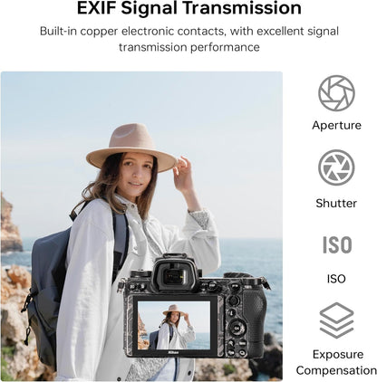 VILTROX E-Z Lens Adapter, E-Mount Lens to Z-Mount Camera Auto Focus Lens Adapter Compatible with Sony E-Mount Lens to Mirrorless Nikon Z-Mount Cameras Z5 Z50 Z6 Z6II Z7 Z7II Zfc