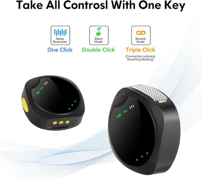 Wireless Lavalier Microphone for iPhone/Android, Lapel Mics with Lightning/USB-C Plug-Play, 100FT Range, Omnidirectional Condenser Mic for Video Recording, Interview, Podcast, Vlog, YouTube