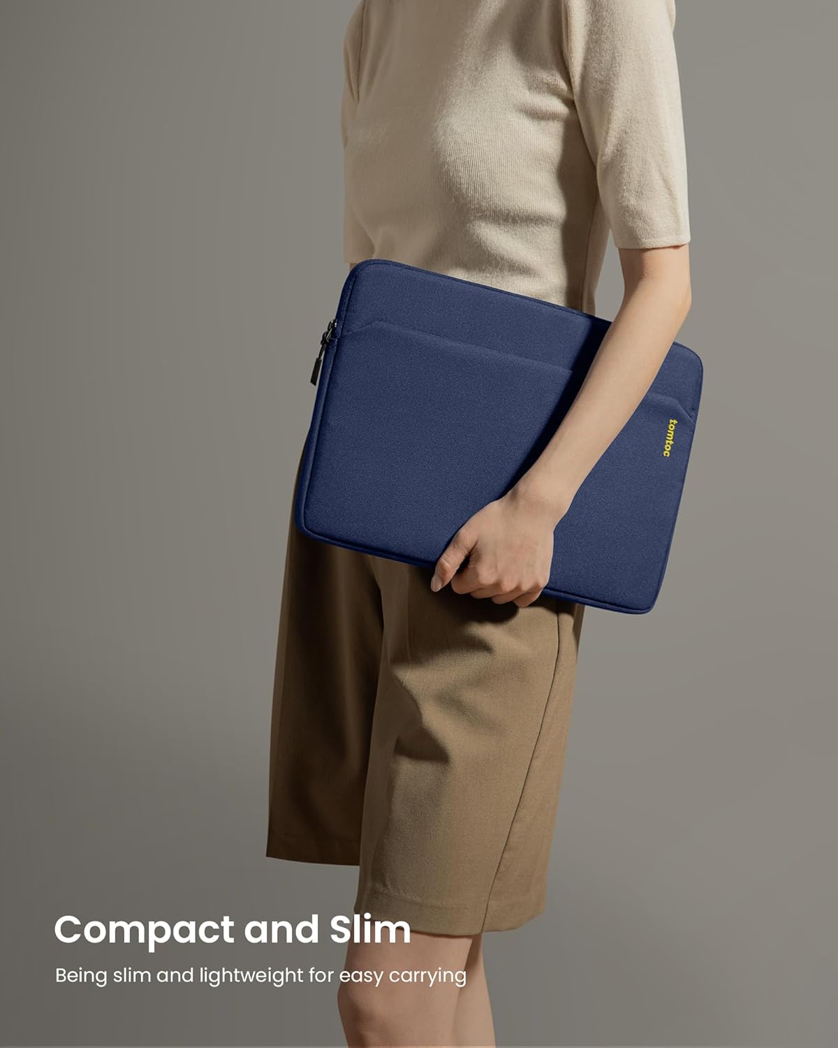 tomtoc Slim Laptop Sleeve for 16-inch MacBook Pro M4/M3/M2/M1 Pro/Max 2024-2019, XPS 15 Surface Book 3 The New Blade 16, Recycled Water-Resistant Protective Laptop Case Bag