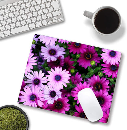 Mouse Pad, Premium-Textured Mouse Mat, Non-Slip Rubber Base Mousepad for Laptop, Computer & PC,9.5×7.9 in,African Daisy