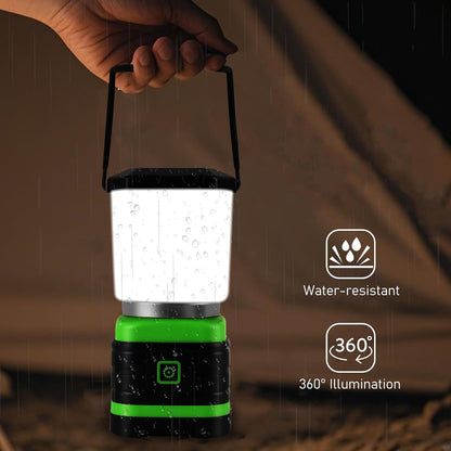 Lichamp LED Camping Lantern, Battery Powered LED Lights Camping Essentials, Portable Lanterns Flishlights for Emergency, Hurricanes, Outdoor Hiking, Power Outages, Survival Gear and Home Use, 2 Pack