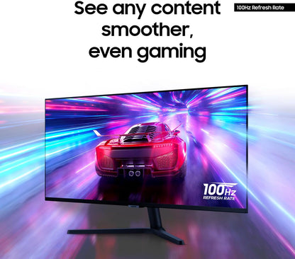 SAMSUNG 34" ViewFinity S50GC Series Ultra-WQHD Monitor, 100Hz, 5ms, HDR10, AMD FreeSync, Eye Care, Borderless Design, PIP, PBP, LS34C502GANXZA, 2023, Black