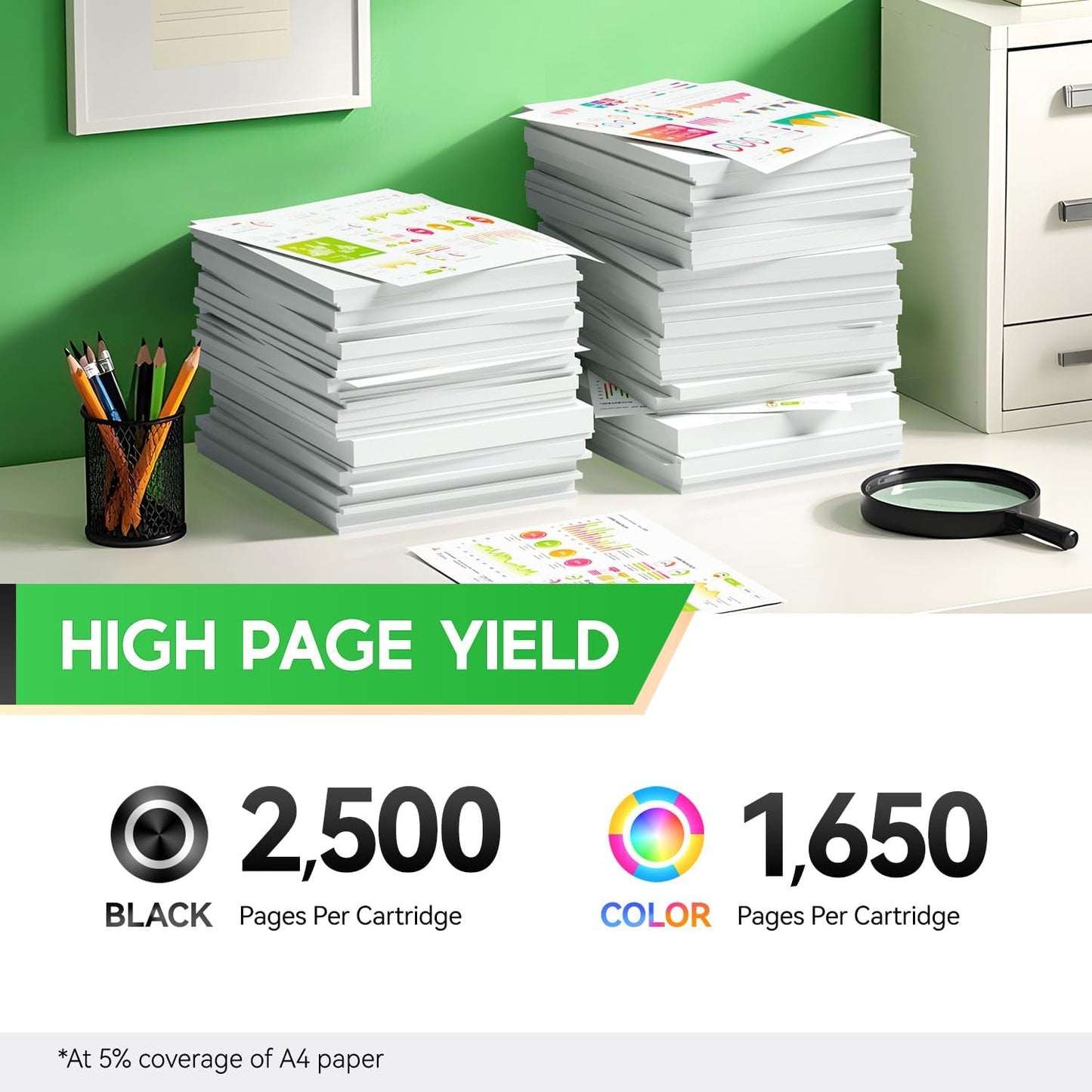 936e 936XL Ink Cartridges Set 4-Pack with Chip High Yield Replacement for HP 936 936e Ink Works with HP OfficeJet Pro 9125e 9135e 9110b 9128e 9130b 9122e 9120e 9730e Printers Black Cyan Magenta Yellow