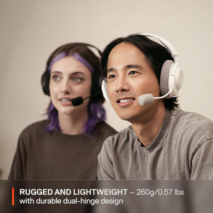 SteelSeries Arctis Nova 3X Wireless Multi-Platform Gaming Headset — Mobile App Control — 40 HR Battery — Neodymium Magnetic Drivers — 2.4GHz/Bluetooth — Xbox, PS5, PC, Switch, Mobile — White