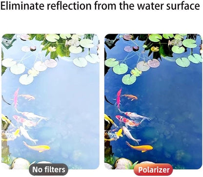 Sightfelt 52mm Clip-0n CPL Phone CameraLens Filter Kit, Circular PolarizerPolarizing Filter Compatible with Mostcell Phones, 2025 New Polarizerpolarizing Filter with Cleaning Cloth and Case Box(3pcs