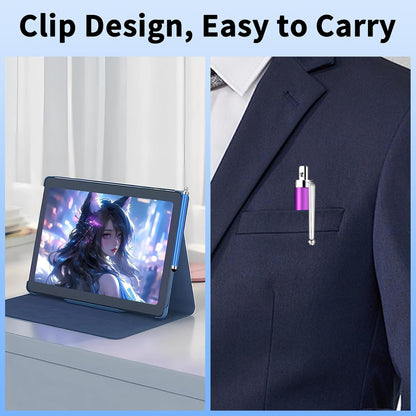 10 Pack Stylus Pen,High Precision and Sensitivity Stylus for Everyday Writing,Stylus Pen for Touchscreen Drawing,Universal Stylus Compatible with All Touch Screens,10 Colors