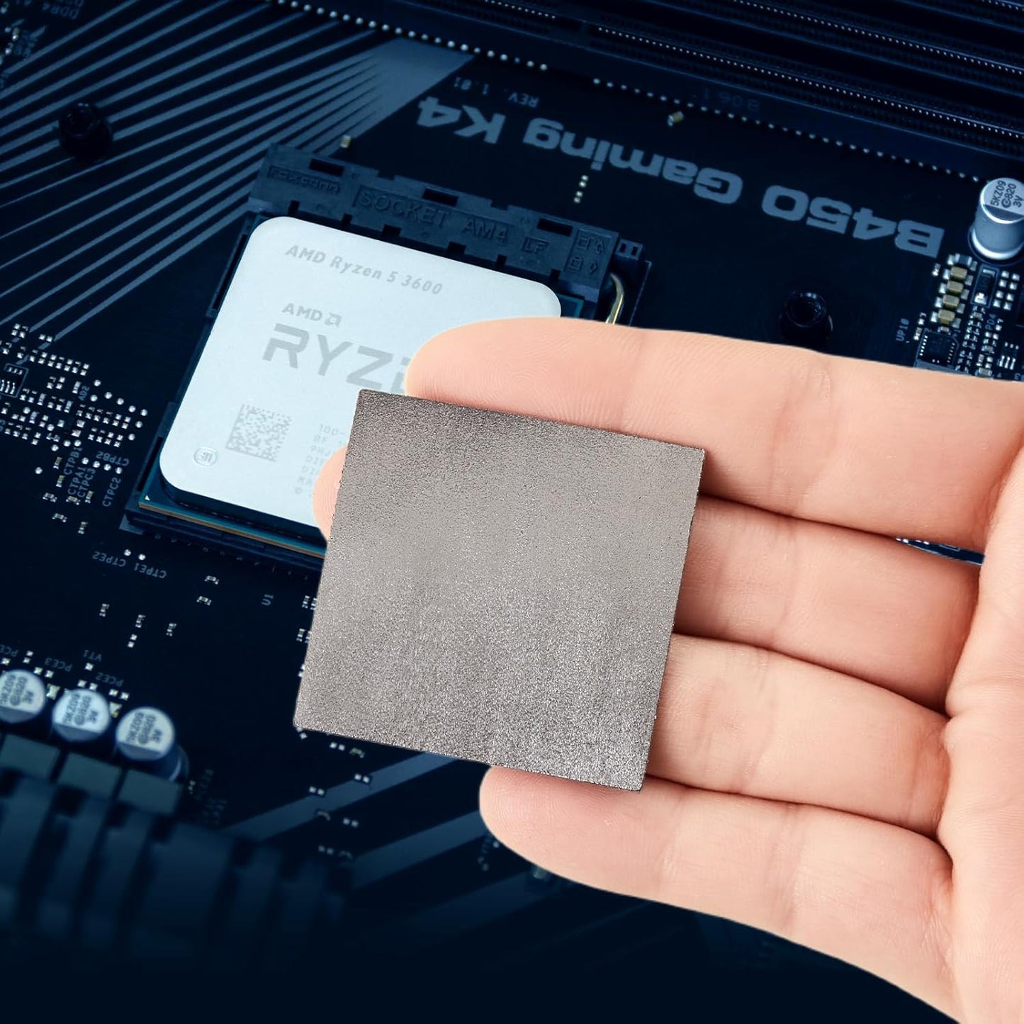 Thermal Pad,68 * 51 * 0.2mm,Graphene Thermal Pads for GPU/CPU/SSD/Electronics - Highly Efficient, Compressible (68 * 51mm)
