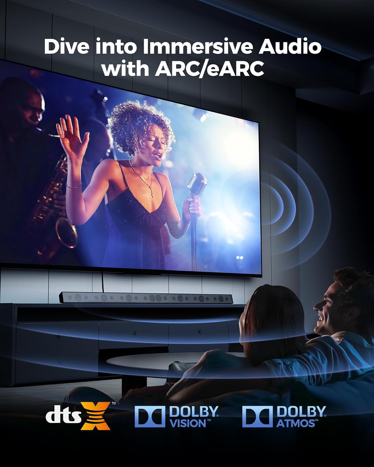 Silkland 8K HDMI eARC/ARC Cable 2.1, 3.3FT Certified Ultra High Speed HDMI® Cable [8K@60Hz, 4K@120Hz] Dolby Atmos Vision, 48Gbps, HDR, HDCP Compatible for Samsung/Vizio/SoundBar/Roku TV/BluRay