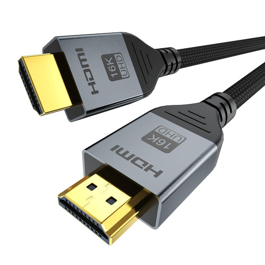 16K 8K HDMI Cable 96Gbps 3.3 FT, Ultra High Speed HDMI 2.2 Cable 16K@60Hz 8K@120Hz 4K@480Hz HDCP 2.2&2.3, Dynamic HDR, eARC,DTS:X, Compatible with Roku TV/HDTV/PS5/Blu-ray/Projector