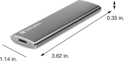 Verbatim 240GB Vx500 External SSD, USB 3.1 Gen 2 - Graphite