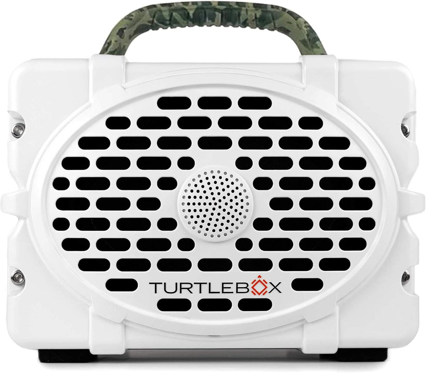Turtlebox Original Gen 3: Portable Outdoor Bluetooth Speaker – Ultra-Loud (120dB), Waterproof (IP67), Rugged, Impact-Resistant, 3-Day Battery | Party Mode: Unlimited Pairing Stereo, White/Camo