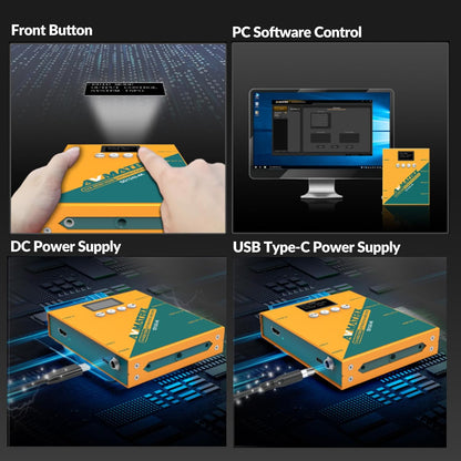 Avmatrix SD1242-4K HDMI Splitter, 1 in 4 Out, HDMI 2.0 interfaces Support 4K@60Hz, RGB 4:4:4, USB & DC Dual Power Supply, EDID Management, Compatible for HDTV, PS4