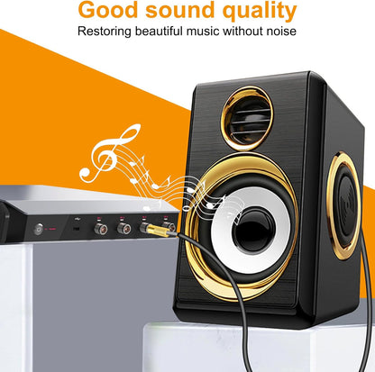 4 Pack Headphone Jack Adapter - 3.5mm (1/8 inch) Male to 6.35mm (1/4 inch) Female and 6.35mm (1/4) to 3.5mm (1/8) Audio Adapter for Player, Headphone, Guitar Amplifier