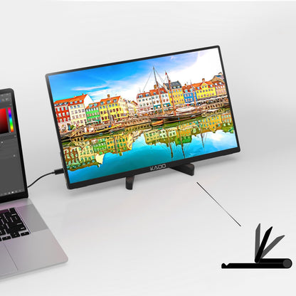 Kado Tablet Stand for Portable Monitor, Adjustable Tablet Holder Foldable, iPad Accessories for Office Compatible with Kindle, Switch, Surface Pro, iPad Pro/Air/Mini, iPhone Pro/Max/Plus