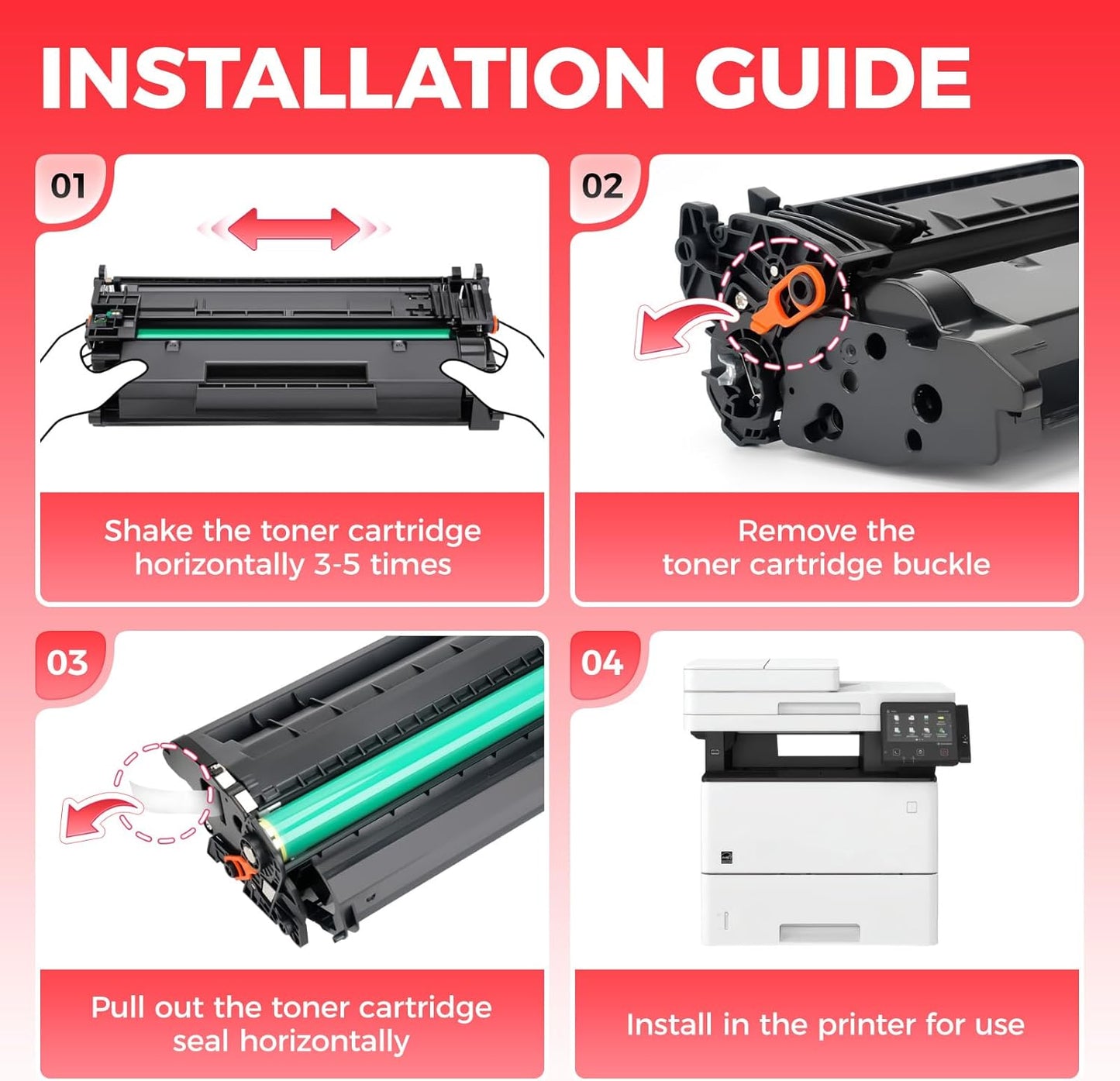 121 CRG121 Toner Cartridge Black 2-Pack with chip High Yield Replacement for Canon 121 CRG-121 Toner Cartridges Compatible for Canon ImageCLASS D1650 D1620 Laser Printer Ink All-in-One Copier Scanner