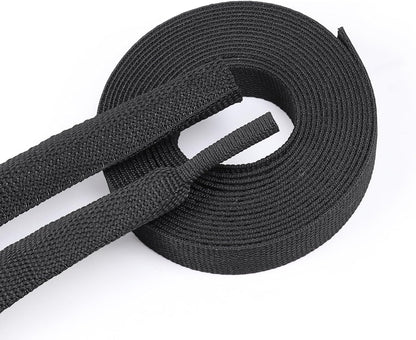 Braided Sleeving 2:1 Shrinkable Fabric Heat Shrink Tubing- Abrasion Protection Flexibility Wiring Harness Cable Sheath (1/2" ID, 16ft)